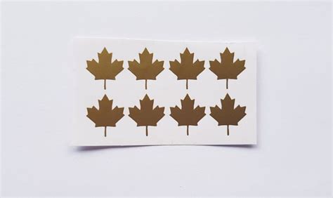 20 Maple Leaf Stickers Maple Leaf Decals Maple Leaf Canada Etsy Planner Stickers Maple Leaf