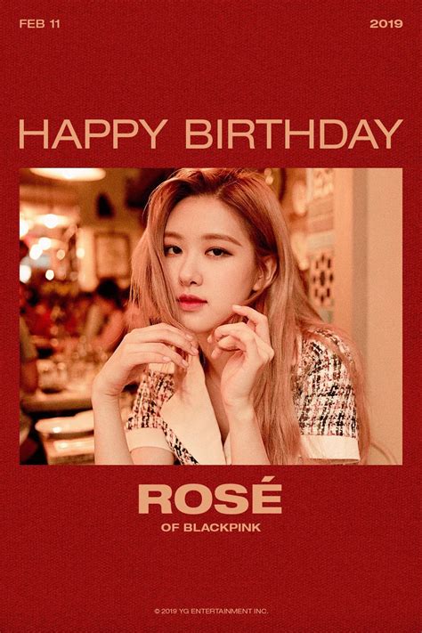 Happy Birthday Rose Blackpink Birthdayzf