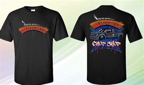 Sketchys Ford Dually T Shirt Sketchys Speed Shop