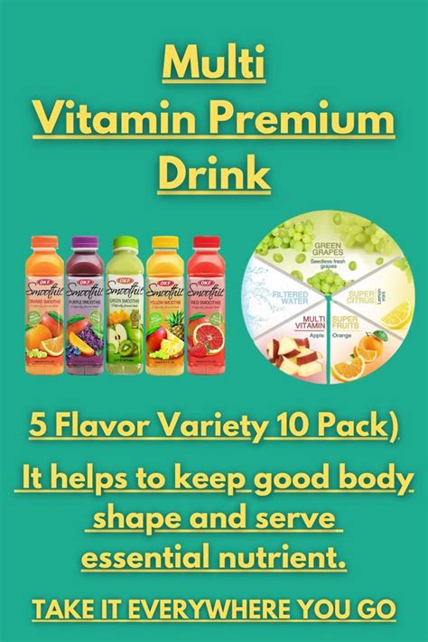 Okf Smoothie Multi Vitamin Premium Drink 169 Fluid Ounce 5 Flavor