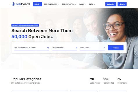 Bootstrap Job Portal Template Free Download Free Printable Templates