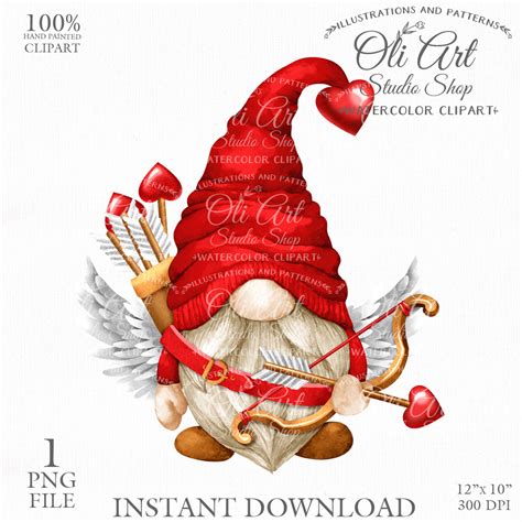 Valentine Red Cupid Gnome Love Cute Cnome Cute Characters Inspire