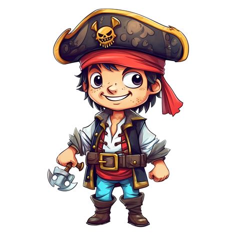 Cute Pirate Clipart Illustration Ai Generative 28752190 Png