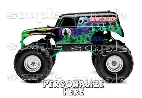 Monster Jam Grave Digger Decal Iron On Transfer By Welcomejungle2 3
