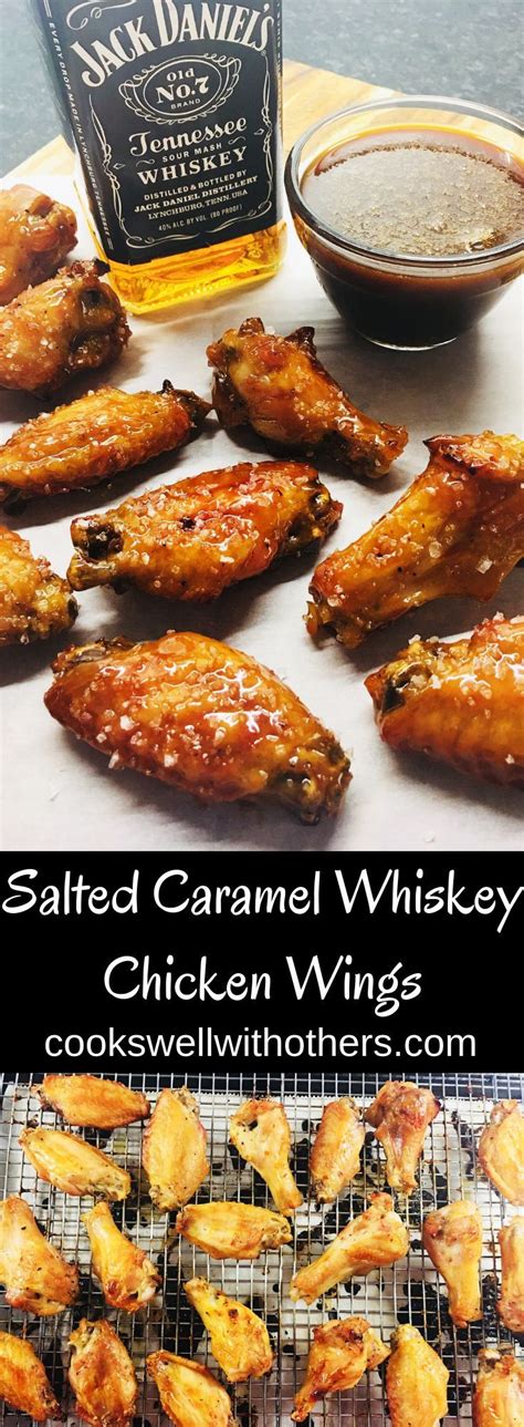 I think these salted whiskey caramels would make a great hostess gift over the holidays, perfectly chewy and rich in flavor from a bit of whisky do not stir your sugar mix, once it turns gold brown pop off the heat immediately. Salted Caramel Whiskey Chicken Wings | Recipe | Whiskey ...