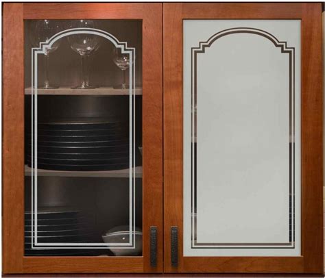 Yet, it in no way means that the less 'tidy' cannot glass door cabinets are an ideal option for studio apartments and urban homes that generally tend to have a pretty small and compact kitchen area. Arched Stepped 2 Cabinet Glass - Sans Soucie Art Glass