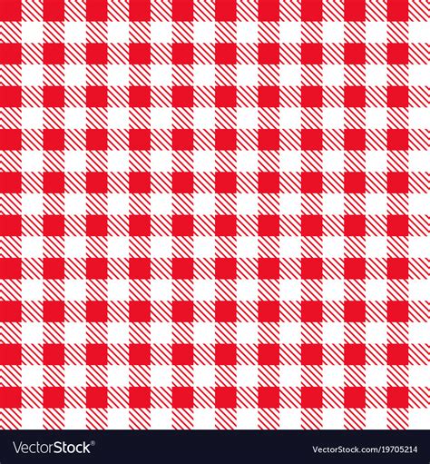 Red Checkered Fabric Royalty Free Vector Image