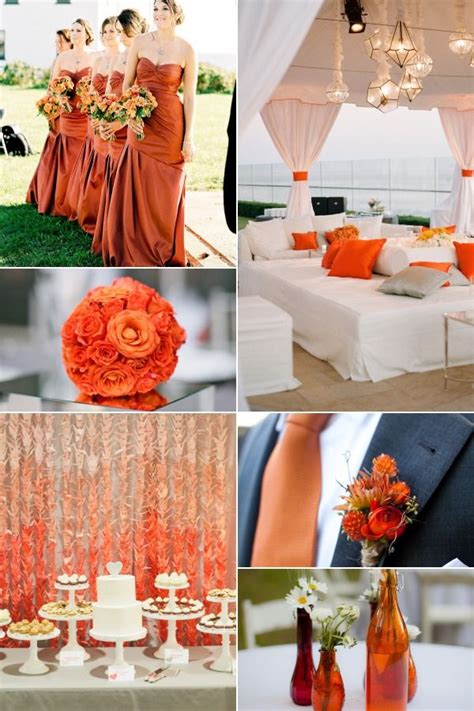 Inspirational Wedding Ideas 149 Burnt Orange Orange Grey Wedding