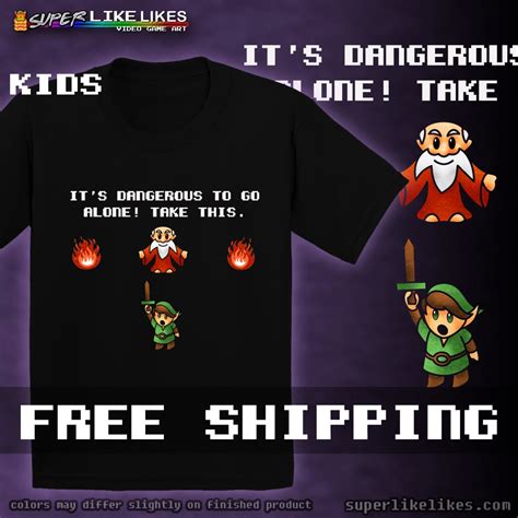 Zelda Its Dangerous To Go Alone Tshirt Kids Toddler