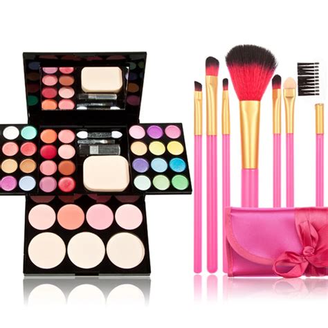 Eyeshadow Makeup Palette Kit7 Pcs Makeup Brushes Set Powder Blusher