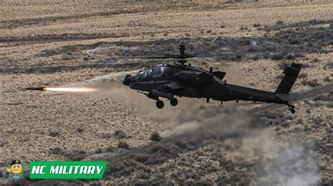 Ah 64e V6 Apache Helicopter Conduct A Hellfire Missile Shoot Youtube