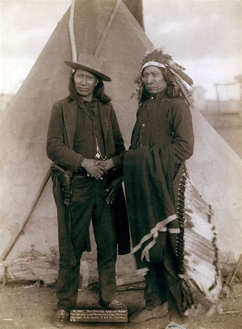 Three Cheyenne Men Standing Elk No 1 By Everett Native American