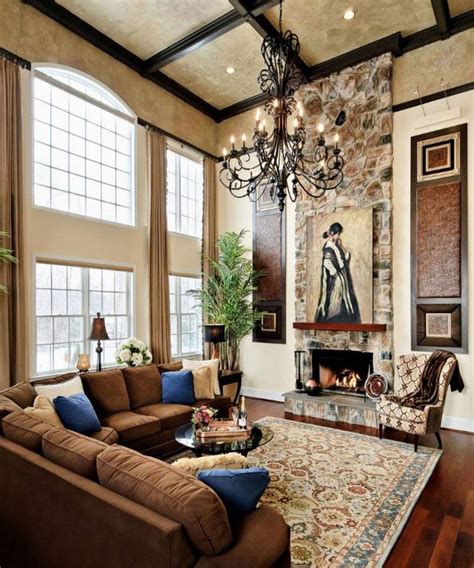 High Ceiling Rooms And Decorating Ideas For Them Tuscan Living Rooms