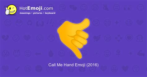 Call Me Hand Emoji Meaning With Pictures From A To Z