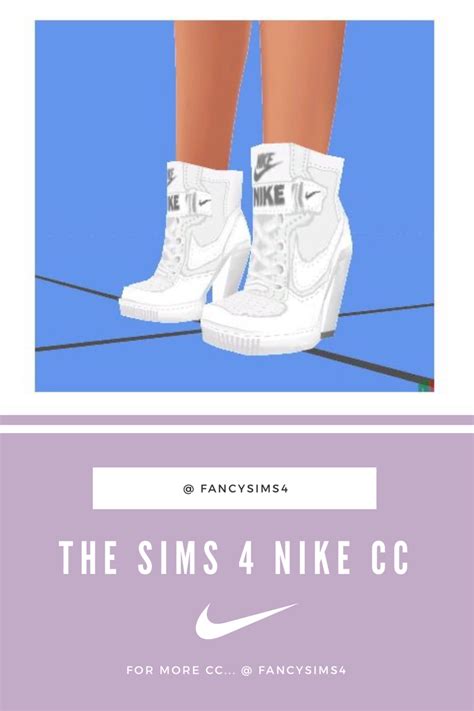Nike White Sport High Heels For The Sims 4 Ts4 Cc White Nikes Sims