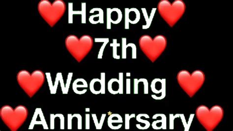 Happy 7th Wedding Anniversary Message Youtube
