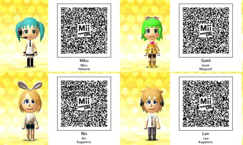 Were you looking for some codes to redeem? Vocaloid Qr Codes Tomodachi Life by GumballQR on DeviantArt