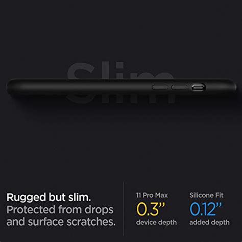 Spigen Silicone Fit Funda Iphone 11 Pro Max Con Suave Y Antideslizante