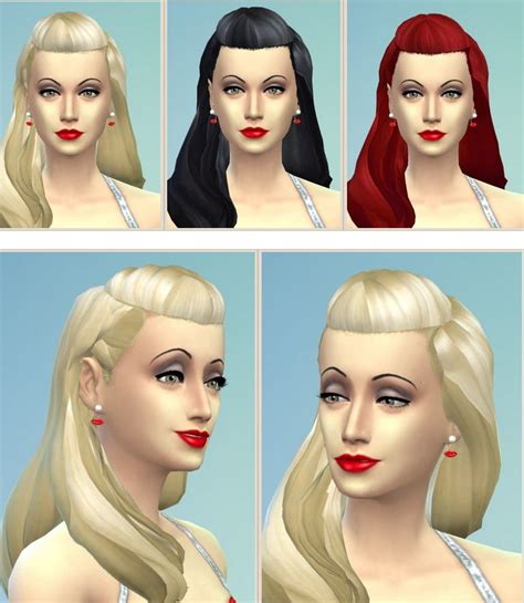 Birksches Sims Blog Old Movie Hair Sims 4 Hairs Sims4hairs