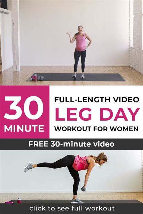 30 Minute Leg Day Workout For Women Video Nourish Move Love Video