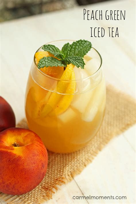 Peach Green Iced Tea