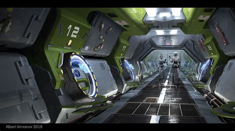 Scifi Interior Spaceship Interior Futuristic Interior Spaceship Art