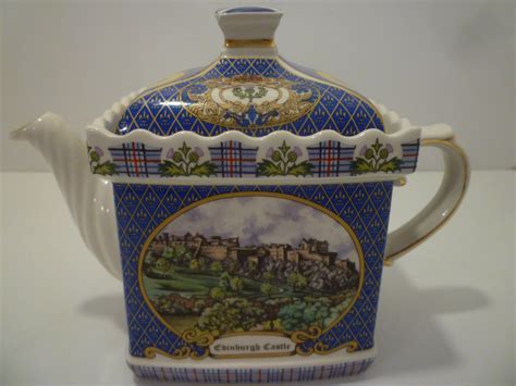 Teapot Edinburgh Castle Vintage James Sadler Teapot Etsy Tea