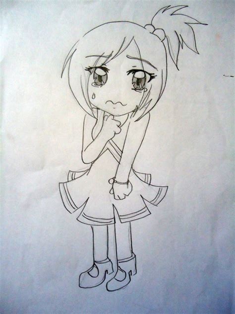 Chibi Drawings Sad Face By Purple23cutie On Deviantart