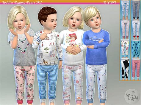 Toddler Pajama Pants P01 The Sims 4 Catalog