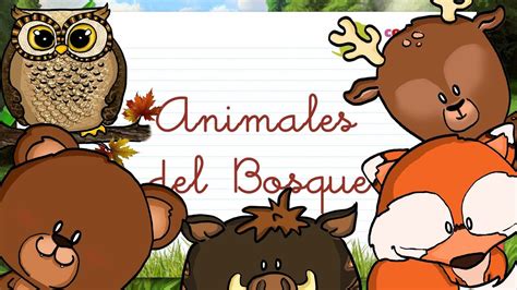 Animales Del Bosque En EspaÑol Para Niños Youtube