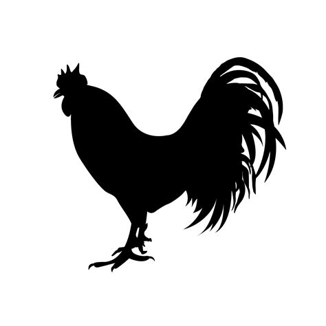 Icon Of Rooster Vector Illustration Rooster Vector Vector