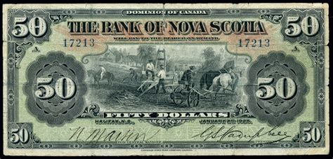 „kasseler bank wetterfest für die zukunft gemacht. The Bank of Nova Scotia; 1925 $50 CH-5502828 #17213, PMG ...