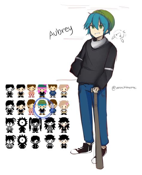 An Anime Character With Blue Hair And Black Shirt Standing In Front Of