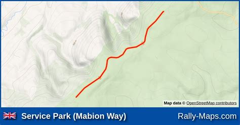 Service Park Mabion Way Stage Map International Welsh Rally 1983