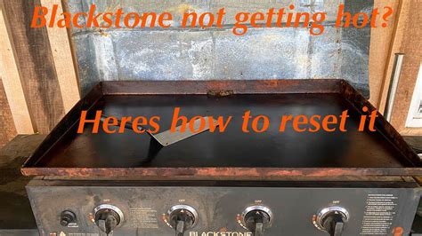 Blackstone Griddle Not Getting Hot Heres How To Reset It Youtube