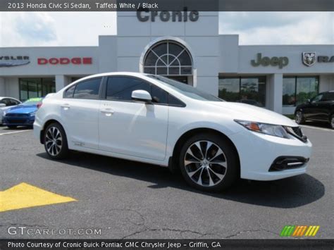 Find specifications for every 2013 honda civic: Taffeta White - 2013 Honda Civic Si Sedan - Black Interior ...