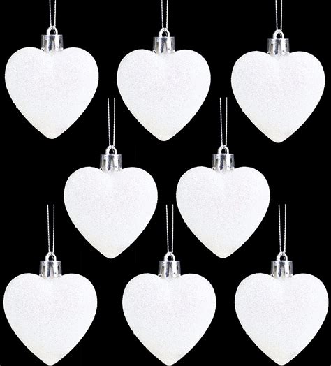 Christmas Concepts Pack Of 8 60mm Heart Shaped Christmas Tree