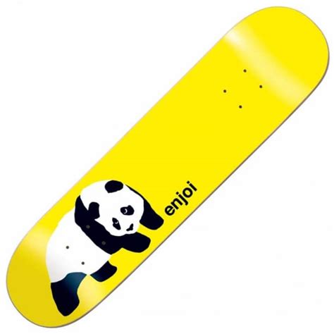 Enjoi Skateboards Enjoi Original Panda Yellow Skateboard Deck 79