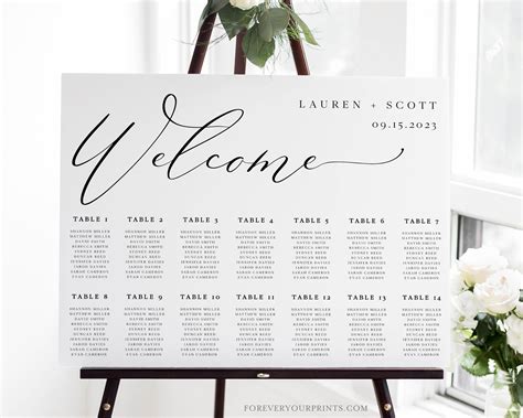 Paper Templates Corjl Printable Editable Elegant Wedding Seating Plan