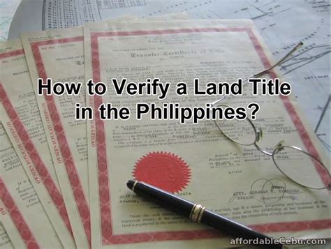 How To Verify A Land Title In The Philippines Real