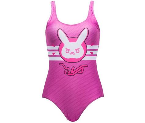 New Style Dva Cosplay Costume Swim Clothes Pink Bunny Ow Dva Dva