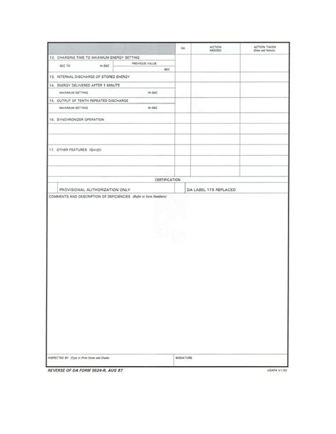 Figure 2 4 Blank Da Form 5624 R Back Medical Maintenance And