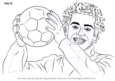 Step By Step How To Draw Mohamed Salah