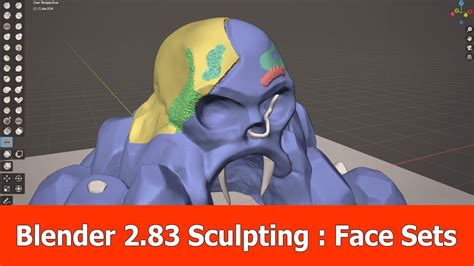 Blender 2.83 New Sculpting Features: Face Sets in 2020 ...
