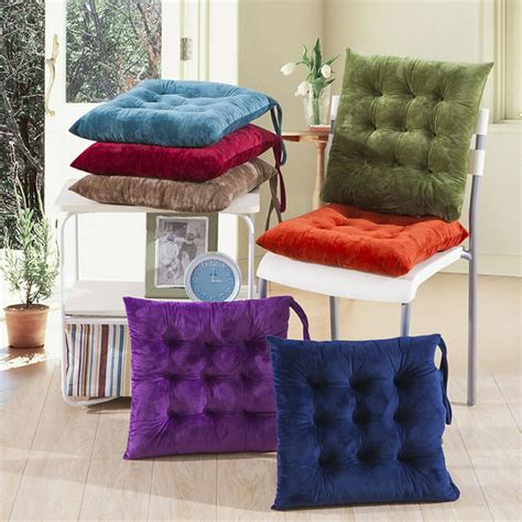 2 Pack Chair Seat Cushion Pads 157 Nonslip Soft Thick Square Plush