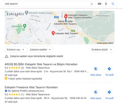 Google haritalarda üst sıralarda çıkma teknikleri ARGİŞ BİLİŞİM BLOG