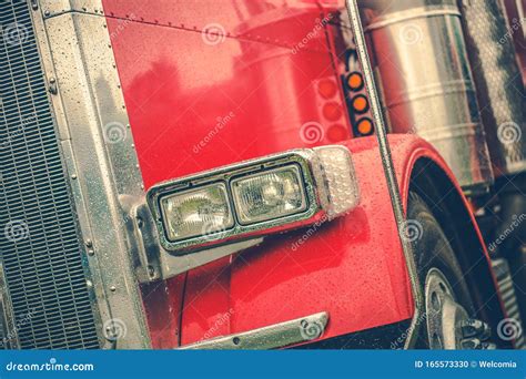 Truck Driving In A Rain Stock Photo Image Of Aquaplaning 165573330