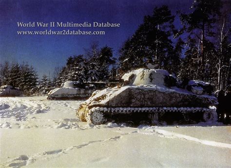 World War Ii In Color Sherman Tanks Of 7th Armored In St Vith