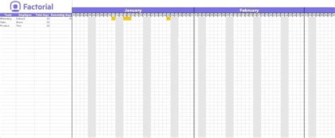 Free Free Template For Employee Time Off Calendar In 2020 Excel