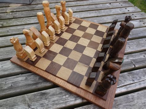 Handmade Recycled Chess Set By Madeinthemancave On Deviantart